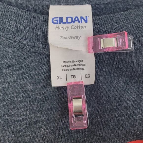 Gildan Mens XL PolyCotton Dodge Short Sleeve Crew Neck Tee Shirt - Picture 4 of 4